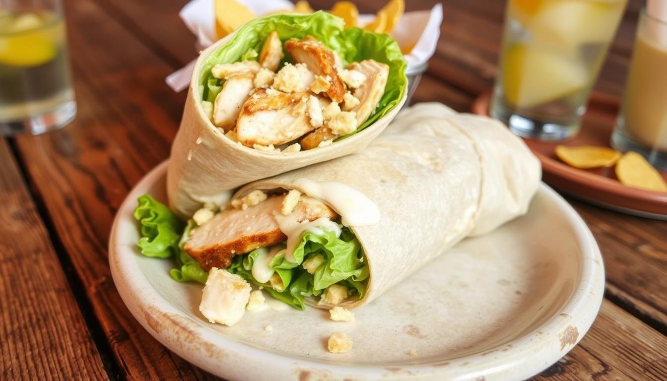 chicken ceasar wrap
