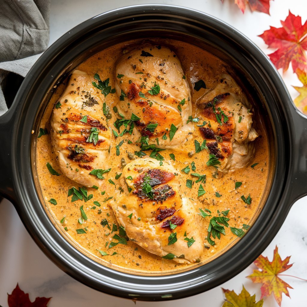 Artfully arranged crockpot dinner from the 24 easy crockpot dinner ideas for 2025 series, highlighting a comforting, slow-cooked meal.