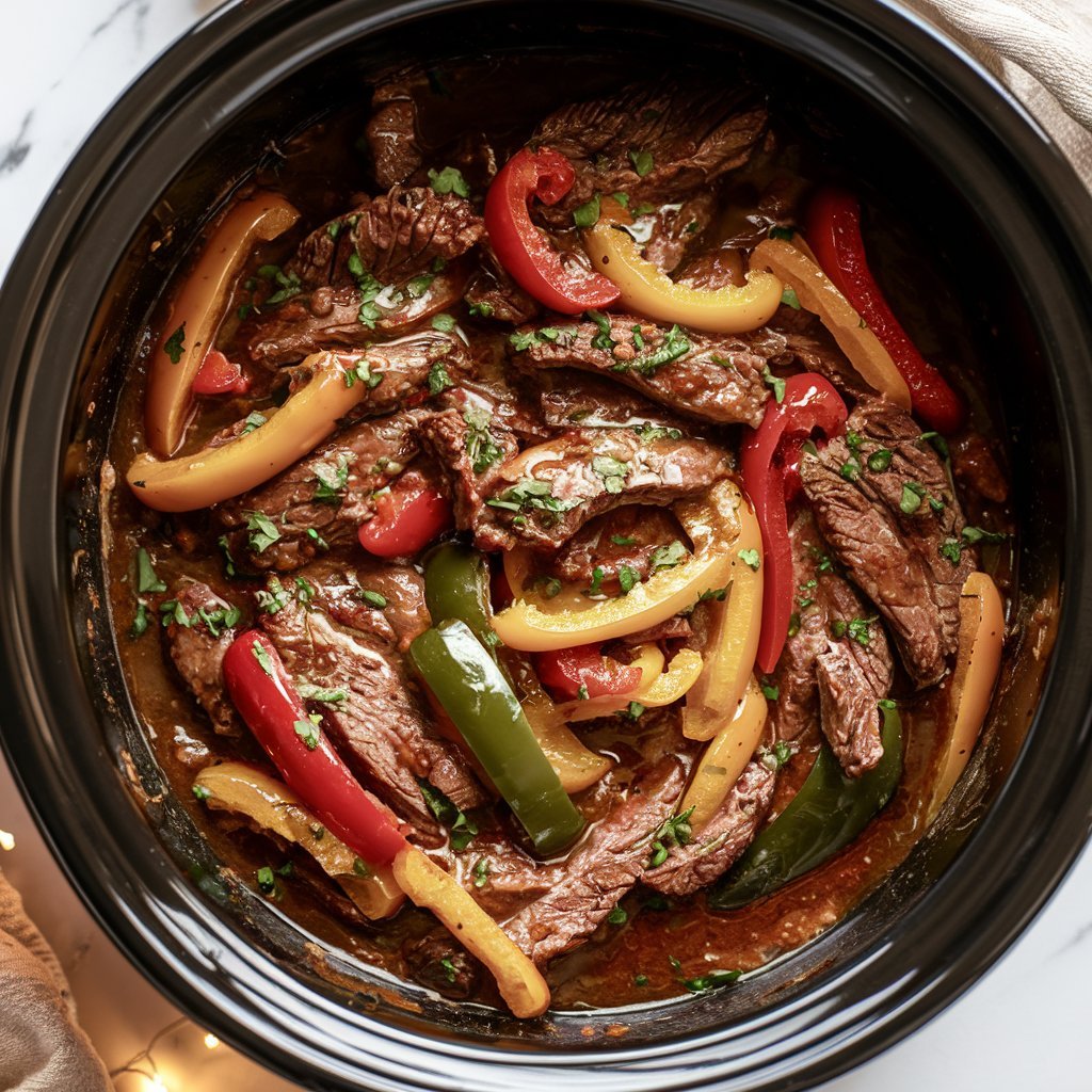 Delicious slow-cooked meal from the 24 easy crockpot dinner ideas for 2025 collection, garnished with fresh herbs.