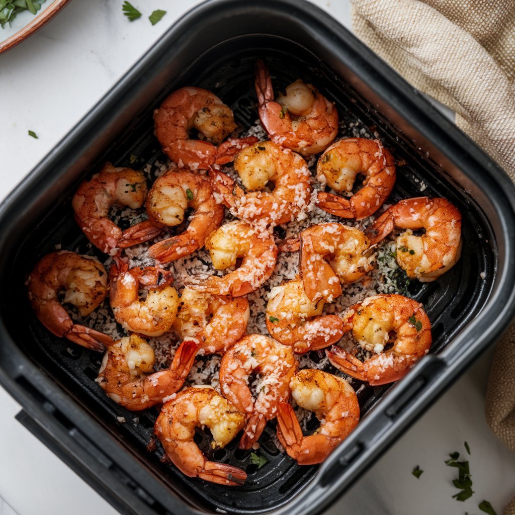 Air Fryer Garlic Parmesan Shrimp