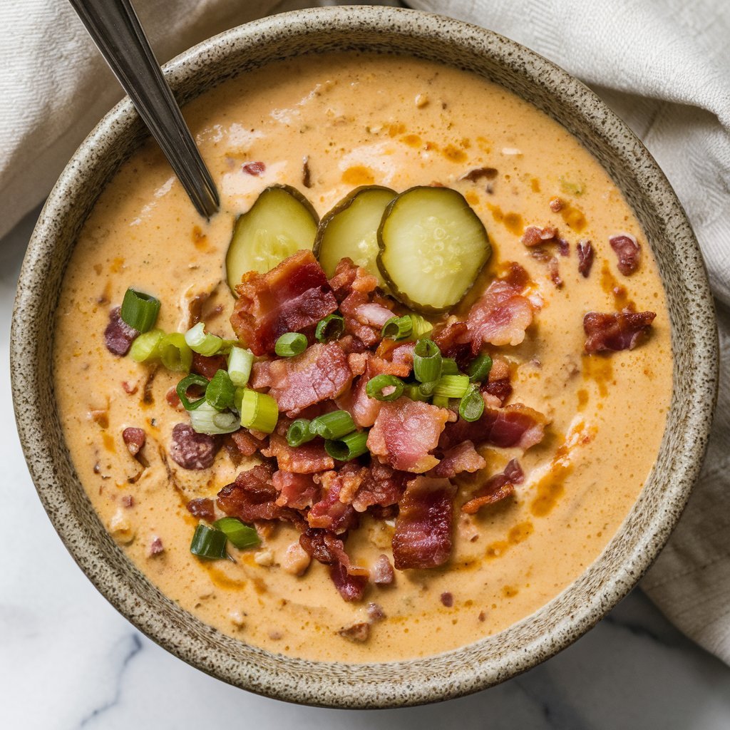 Hearty easy keto soup recipes featuring a low-carb broth loaded with fresh vegetables and tender chicken