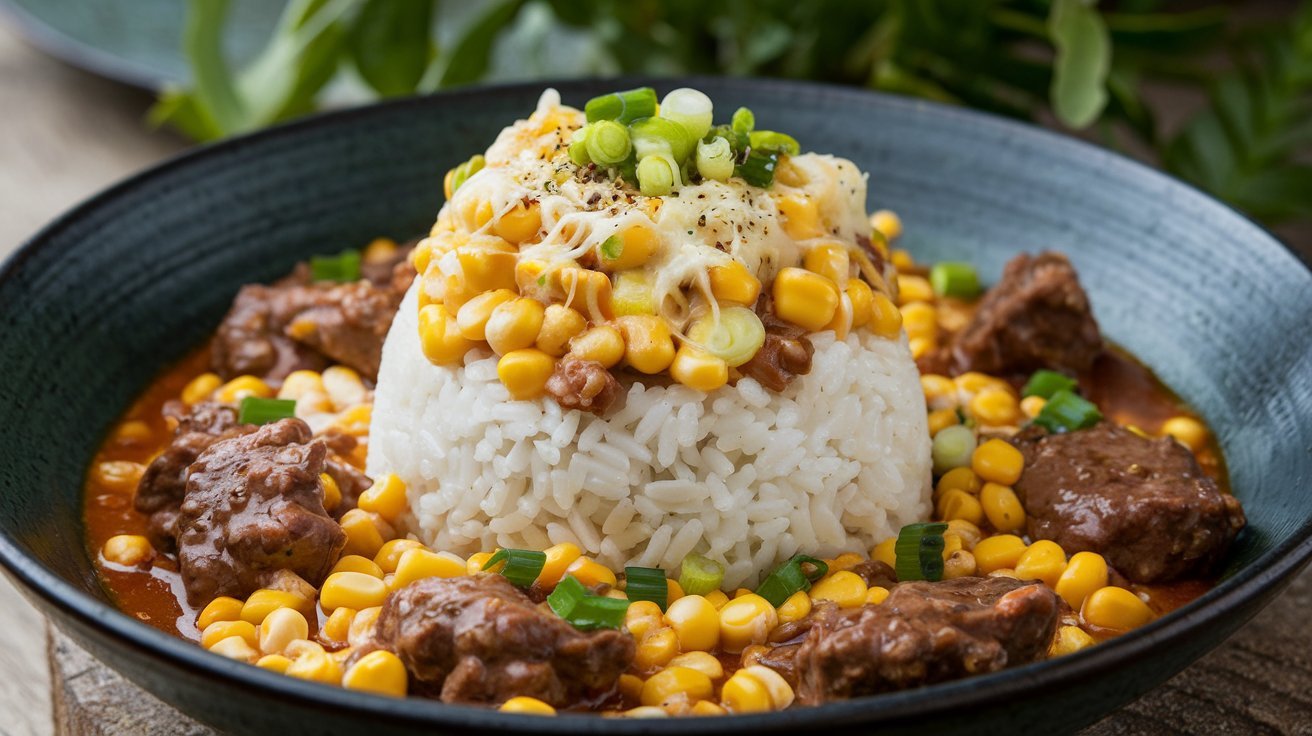 Delicious Beef Pepper Rice featuring tender beef strips, vibrant bell peppers, and aromatic spices served over fluffy white rice.