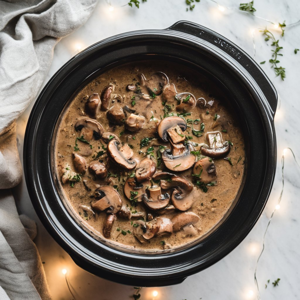 Modern and inviting presentation of a crockpot meal from the 24 Easy Crockpot Dinner Ideas for 2025 series, bursting with flavor.
