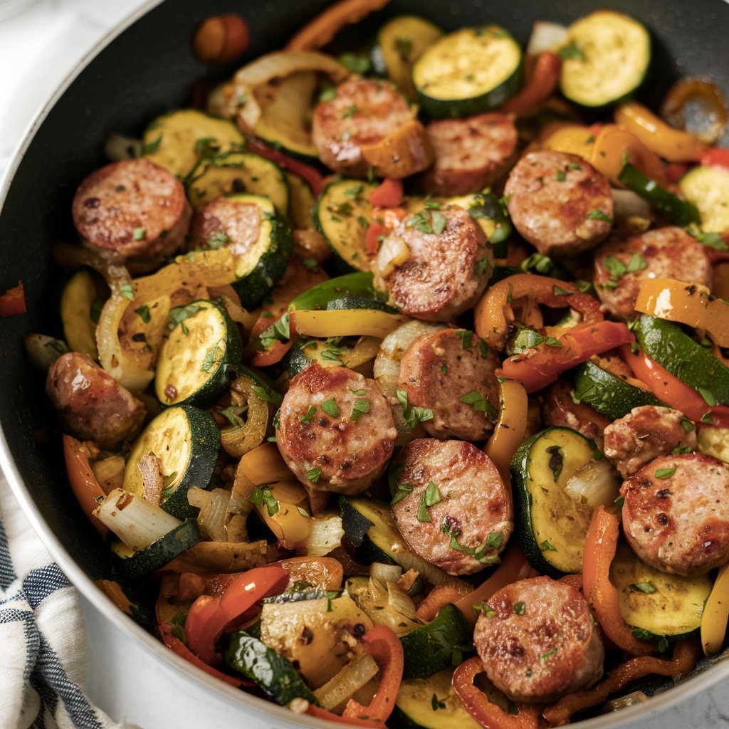 Quick zucchini recipes for a healthy dinner, highlighting oven-roasted zucchini ribbons with garlic and herbs.