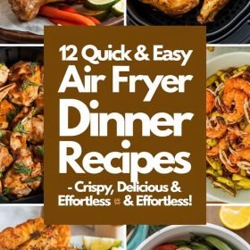 Close-up of one dish from 12 Quick And Easy Air Fryer Dinner Recipes, showcasing perfectly air-fried chicken with a crunchy coating.